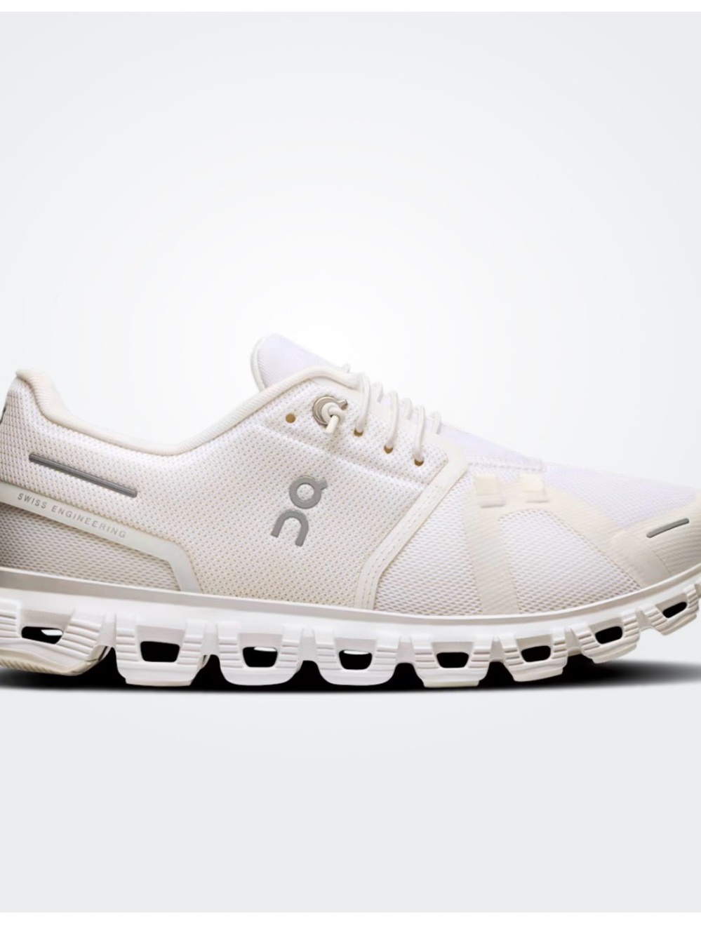 On Running Women's Cloud by On - White/Cream Athletic Shoe
